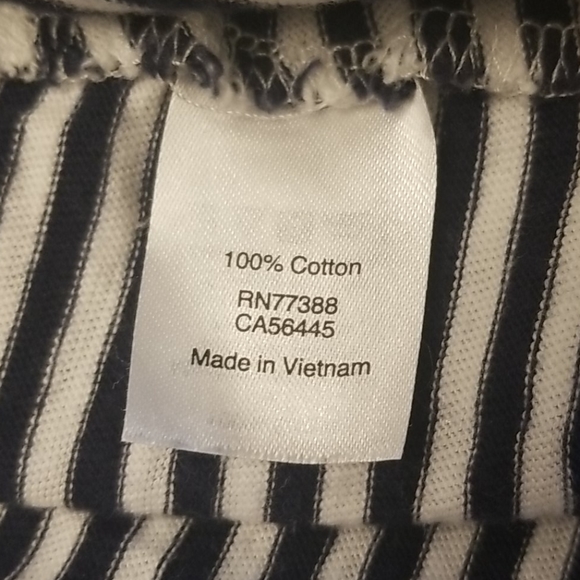 ❣Dark navy and white striped top - Picture 6 of 7